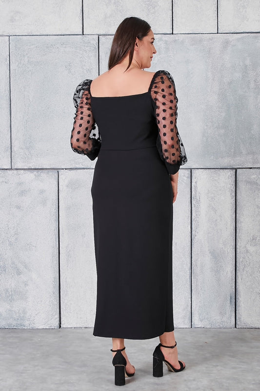 Kalp Yaka Abiye Elbise