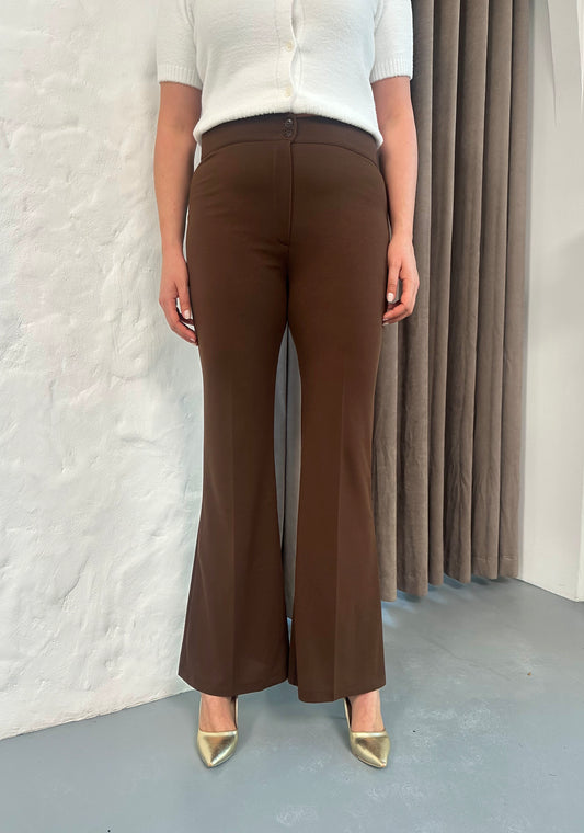 İspanyol Paça Yüksek Bel Pantolon