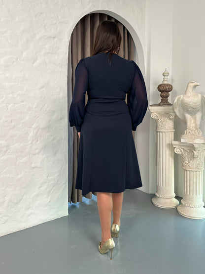 Kemer Detaylı Abiye Elbise