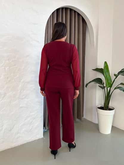 Taş Şerit Detaylı Abiye Takım
