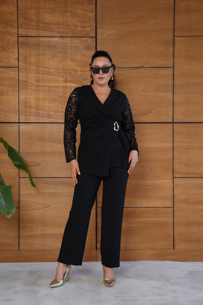 Kolu Dantel Abiye Takım