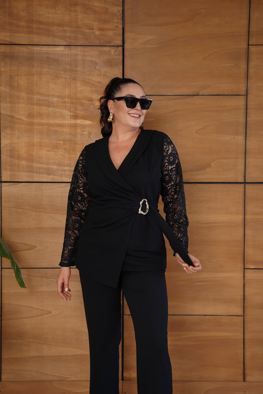 Kolu Dantel Abiye Takım