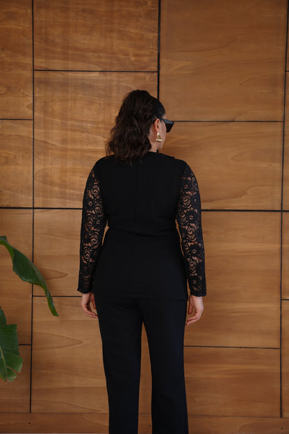 Kolu Dantel Abiye Takım