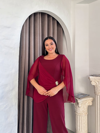 Şifon Kollu Tulum