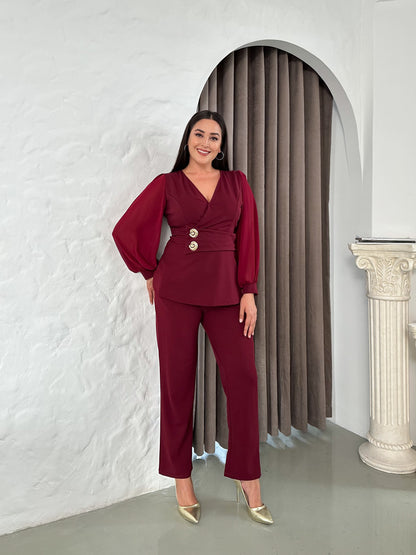 Denizatı Düğmeli Abiye Takım